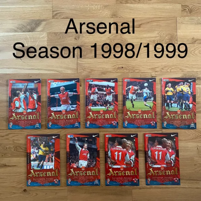 ARSENAL Football Programmes YOU CHOOSE 1993 96 97 98 99 2000 01 02 05 2006 2014 3