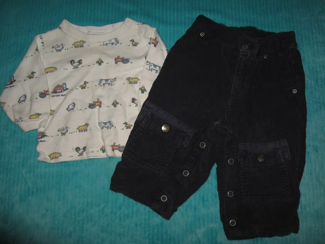 Lot Boys Infant Baby Clothes Sz 6-9 6 9 Month Pants Shirts Winter Fall Carters 2