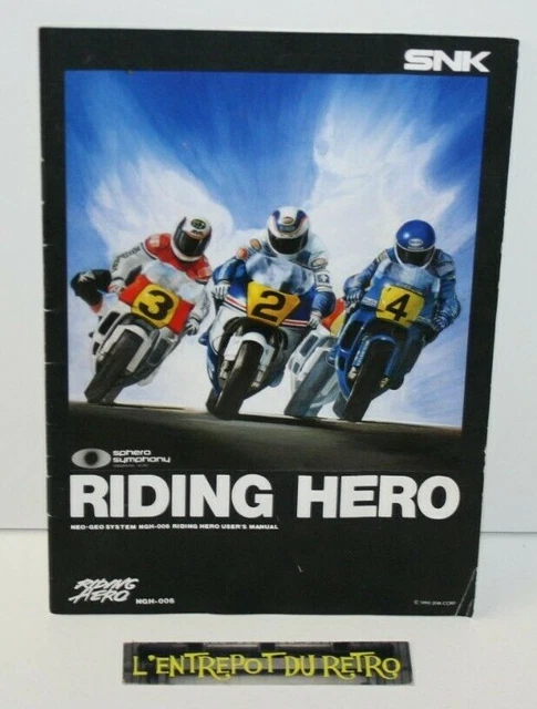 ++ notice / mode d'emploi pour jeu NEOGEO SNK RIDING HERO ++