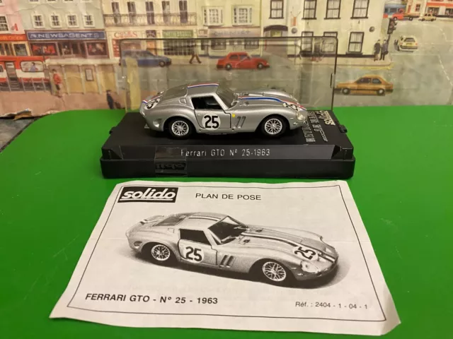 Solido 1:43 scale Ferrari GTO No 25 1963 Retro LE Mans die cast model