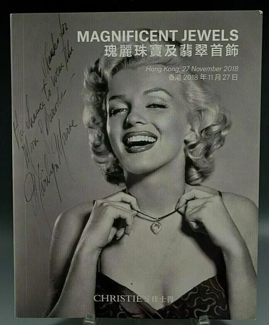 Christie's Catalog Magnificent Jewels Hong Kong 11/27/2018 Marilyn Monroe