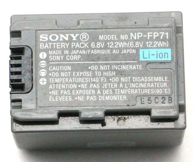 SONY NP-FV70A バッテリー 8.4V 1900mAh Akkus, Kamera, Drohnen & Fotozubehör, Foto & Camcorder - PicClick DE