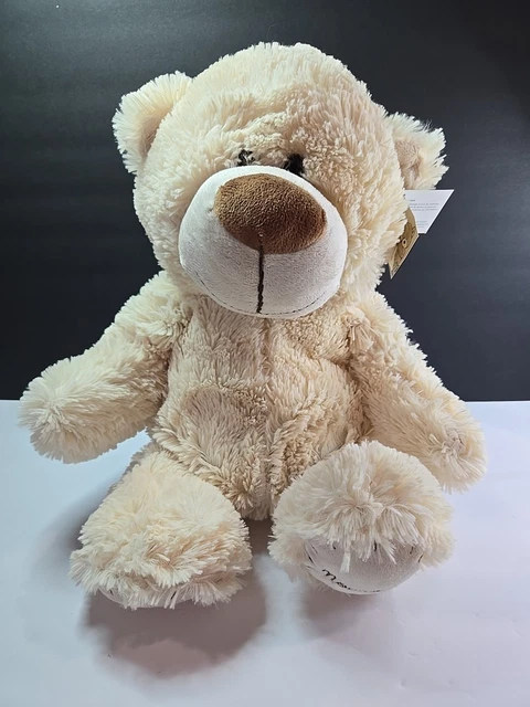 NUEVO CON ETIQUETAS Oso de peluche Nounours blanco crema peluche - Main Image