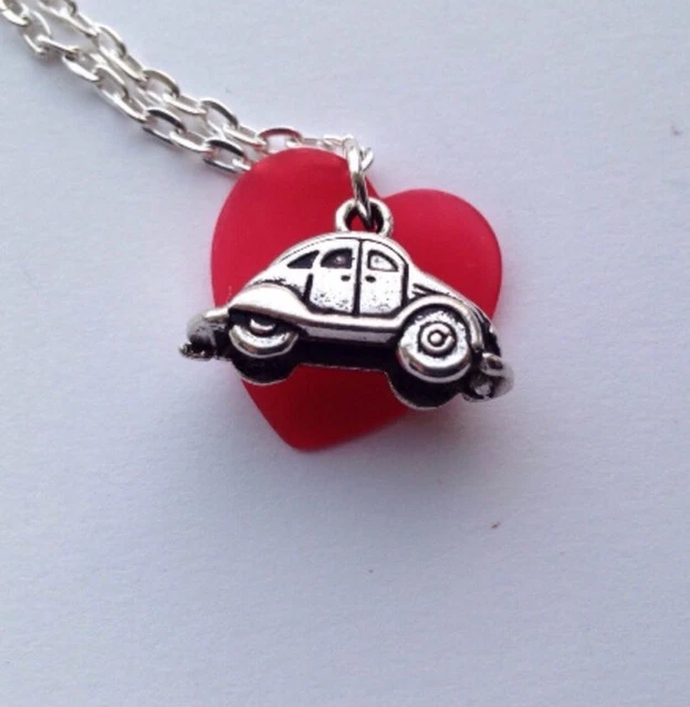 VW CAR NECKLACE HERBIE LOVEBUG LOVE BUG Heart