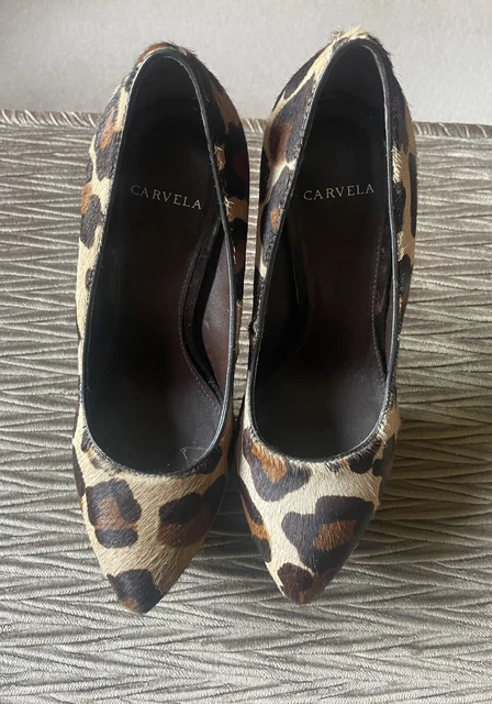 carvela leopard print heels
