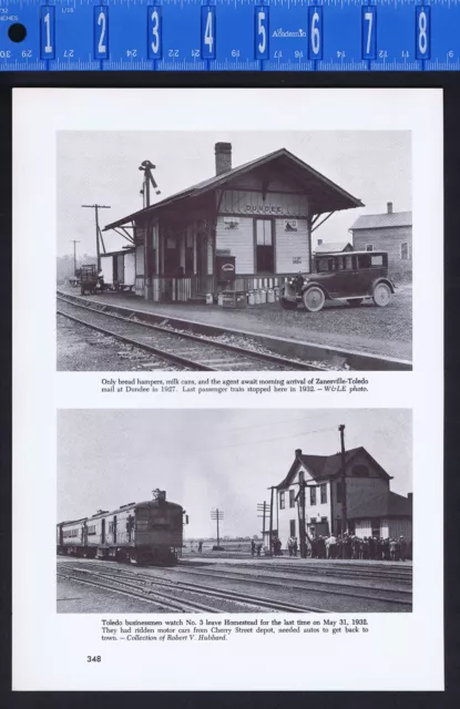 HOMESTEAD & DUNDEE, OHIO, DEPOTS (STATIONS)  Nickel Plate Road-Railroad History