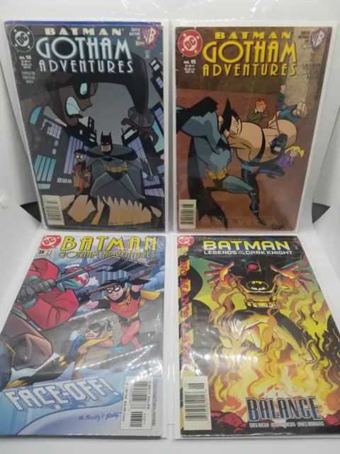 DC Comics Batman Gotham Adventures & Legends Of The Dark Knight Comic Lot of 4