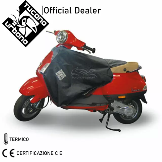 Termoscudo Sku R153 Tucano Urbano Nero Piaggio Vespa Lx Lxv S 50 125 150 Dal 20