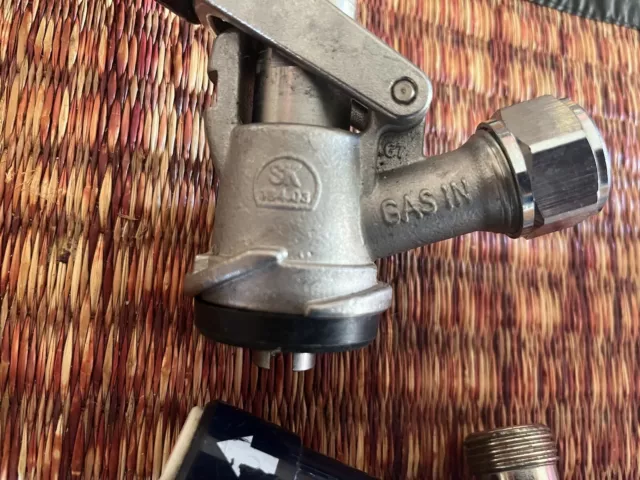3 Beer Keg Tap Couplers-2 Micro Matic SK 184.03 Beer Tap Coupler SK + 1 Unknown