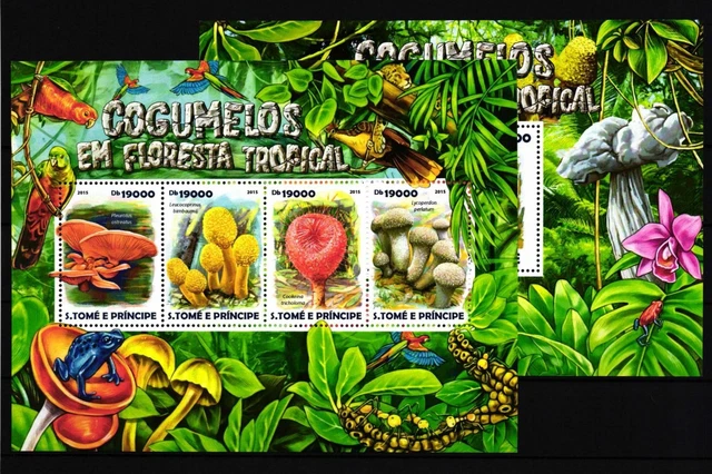 Sao Tome e Principe 6106-6109 und Block 1073 postfrisch Kleinbogen #GY987