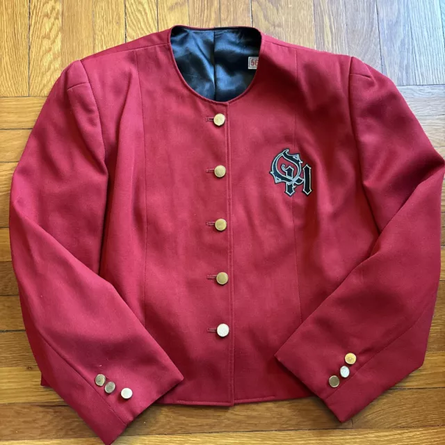 VTG Fechheimer Bros Union Made Red Marching Band Uniform Jacket OHIO STATE? OH