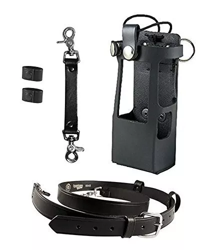 Boston Leather Bundle Three Items- Anti-Sway Strap for Radio Strap Firefighte...