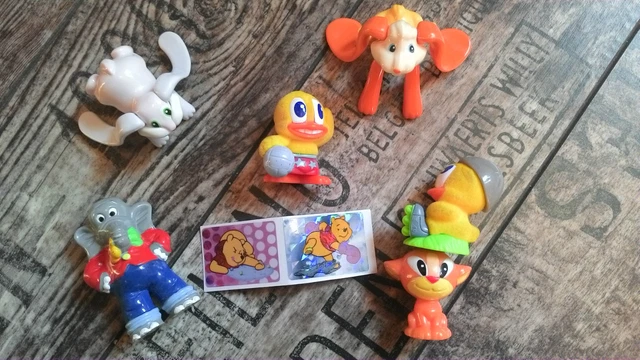 **u.a. Benjamin Blümchen***- 6 Figuren zum Spielen + 2 Sticker - Geburtstag
