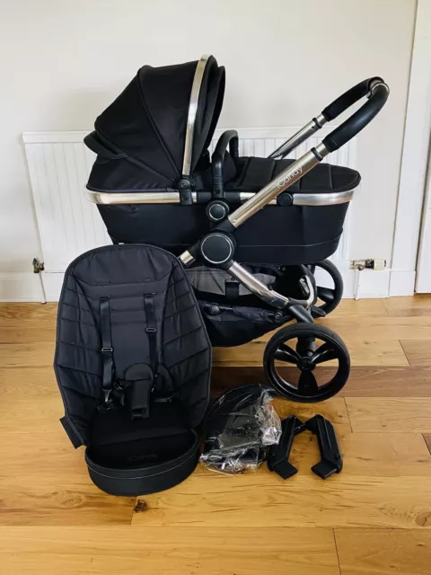 ICandy Peach 6 Black Twill Travel System