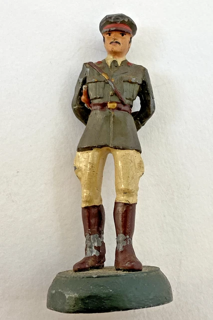 Soldat De Plomb Allemand – Figurine Peinte – Vintage – Très Bon État