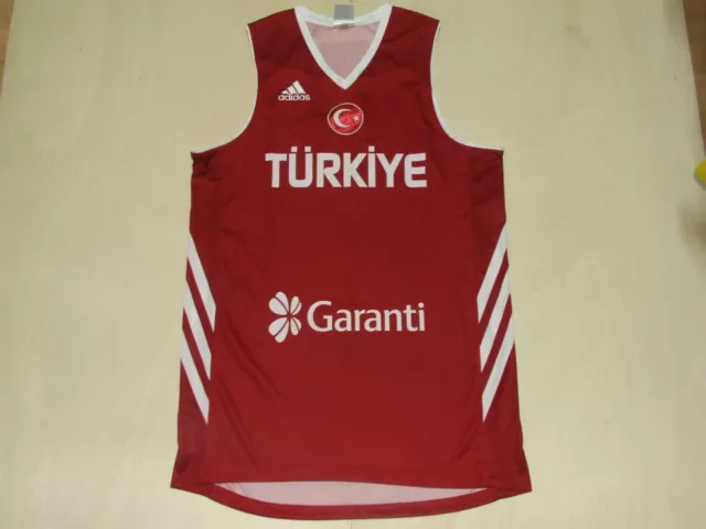 Trikot Maillot Trägerhemd Basketball Sport Türkiye Turkey Größe L