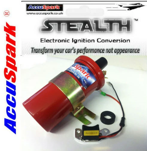 AccuSpark Red 12V Sports High Power Ignition Coil For Triumph – Replaces Lucas DLB105, ACU105