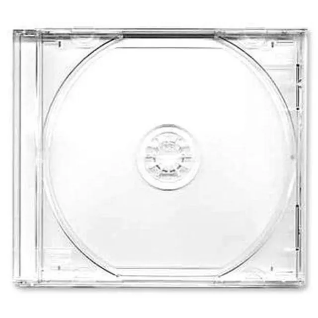 10 x CD / DVD Jewel 10.4 mm for 1 Disc with Clear Tray Cases Replacement Case