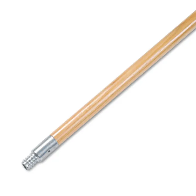 Boardwalk Metal Tip Threaded Hardwood Broom Handle 1" Dia x 60" Long 136