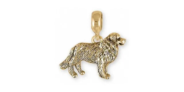 Bernese Mountain Dog Charm Slide Jewelry 14k Gold Handmade Dog Charm Slide BMD22