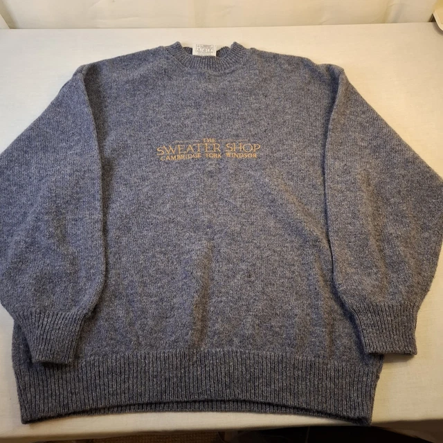 VINTAGE 90S THE Sweater Shop Jumper XL 54 Pure New Wool UK Made
