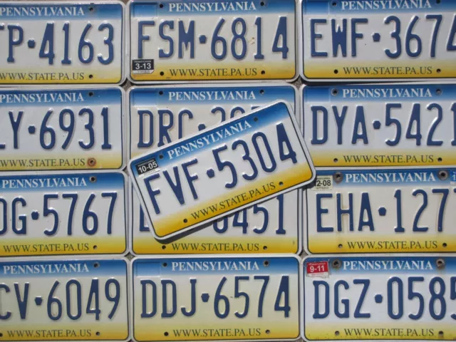 Pennsylvania Tricolor License Plate Visit PA Penna - (Pick Your Tag)