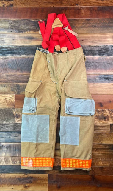 Janesville 36 x 28-30 Firefighter Turnout Bunker Pants Rescue Fire Suspenders Janesville 36 x 28-30 Firefighter Turnout Bunker Pants Rescue Fire Suspenders