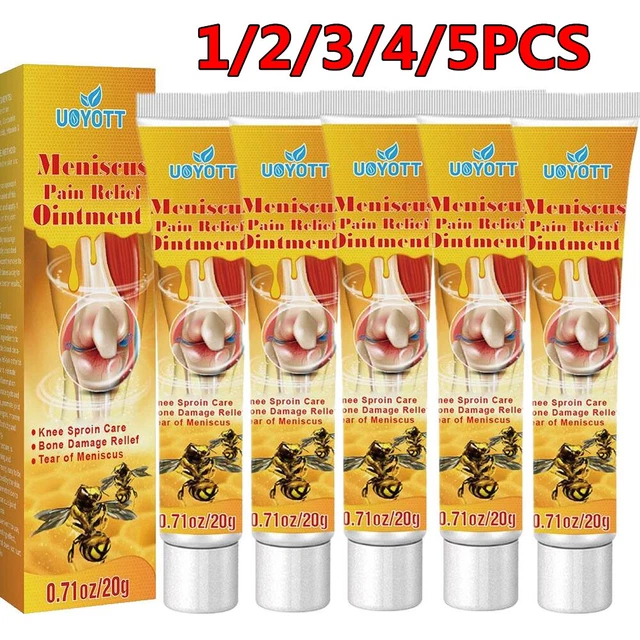 1-5 PIEZAS Gel de tratamiento de veneno de abeja para aliviar el dolor de rodilla dolor en las articulaciones Crema corporal