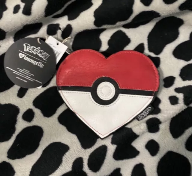 Pokemon Pokeball Heart-Shaped Coin Bag New with tags