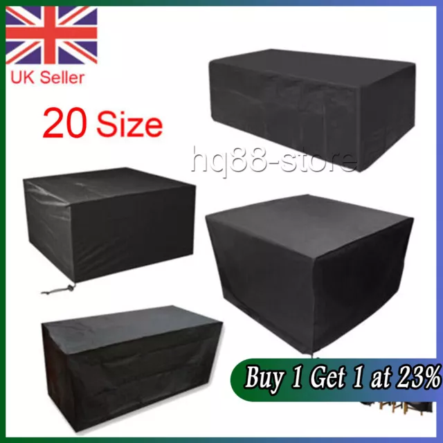 Waterproof Garden Patio Furniture Cover Rattan Table Cube Seat Covers Outdoor UK