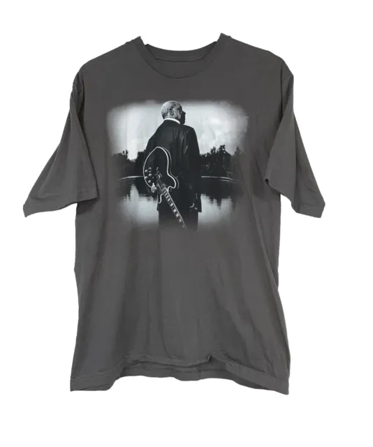 Official BB King 2012 Blues Music Concert Tour T-shirt Adult XL Gray Cotton