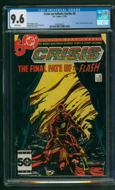 Crisis on Infinite Earths #8 CGC 9.6 Death of Barry Allen Flash DC Comics 1985