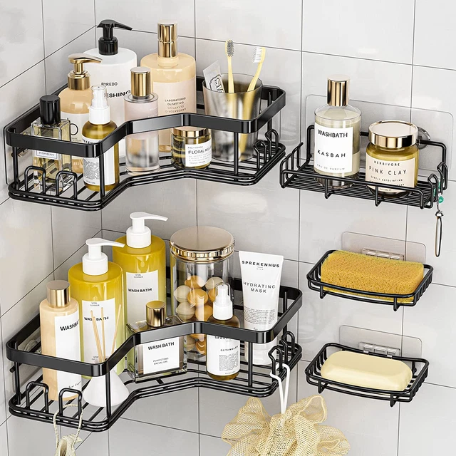 Corner Shower Caddy, 5-Pack Shower Organizer, Large Capacity Stainless Steel Sho