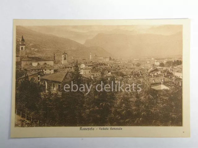 ROVERETO veduta generale Trento Trentino vecchia cartolina