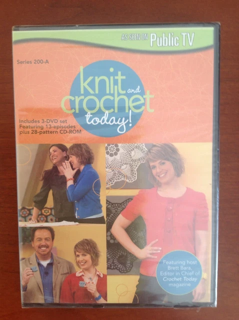 Knit and Crochet Today! Series 200-A 3 DVD Set 13 Episodes, NEW & SEALED
