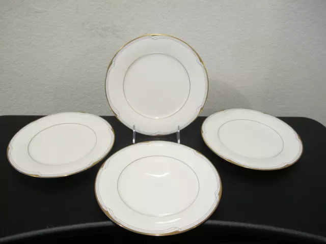 Set (4) Noritake Golden Cove Salad Plates