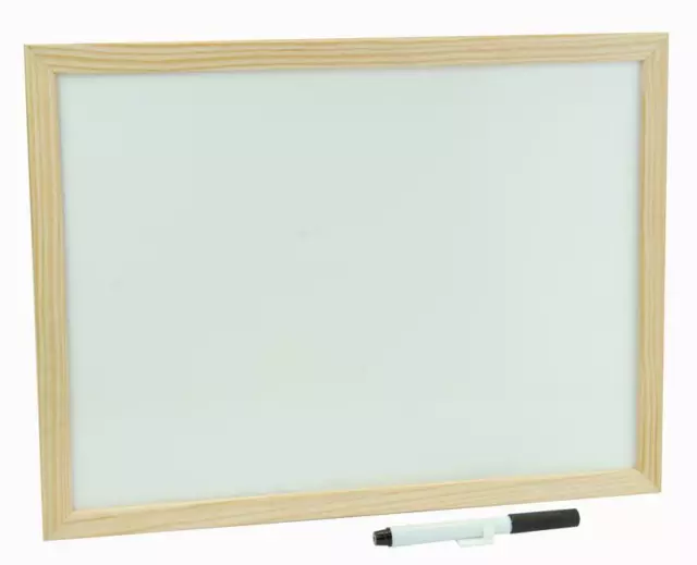 Whiteboard Wood Frame 600X400Mm, Presentation Aids For Q Connect