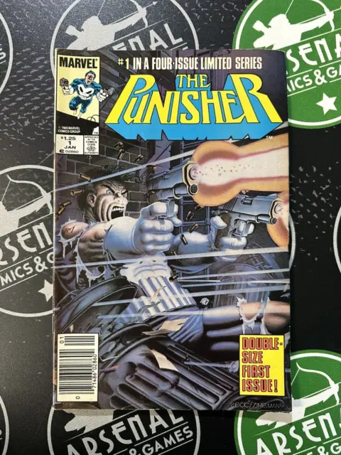 Punisher #1-5 1986 Original Mini-Series Marvel Comics Mid-Grade