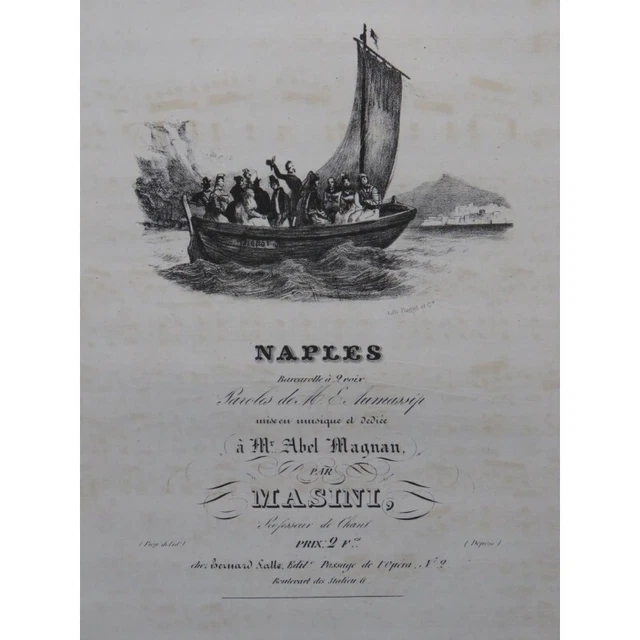 MASINI F. Naples Chant Piano ca1830
