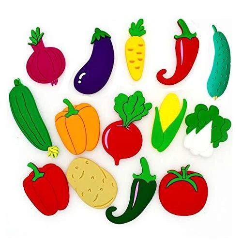 Cute Cartoon Vegetable theme Stereo Fridge Magnets for Kids Activity Home Dec...