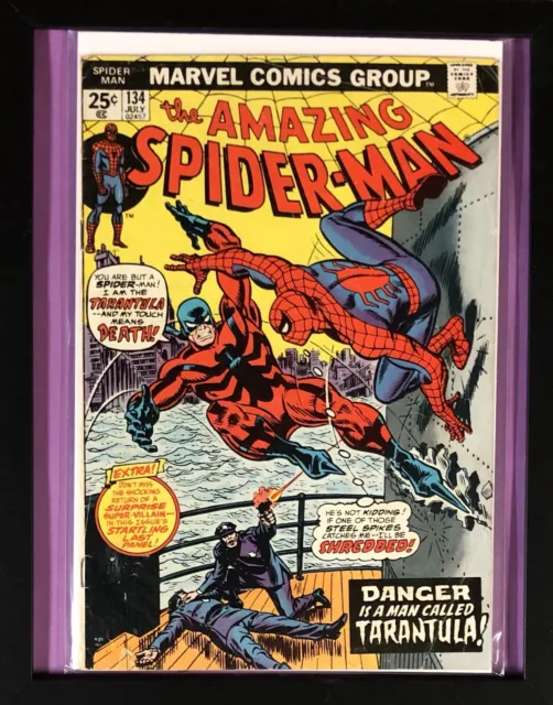 Amazing Spider-Man #134 4.0 (OW/W) VG. 1st App. of The Tarantula Marvel Comics