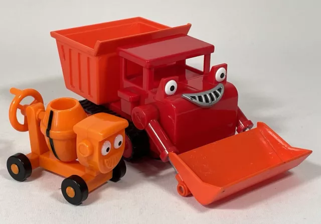 Bob The Builder Muck Bulldozer Friction Push Along Vehicle And Dizzy Mixer Toys