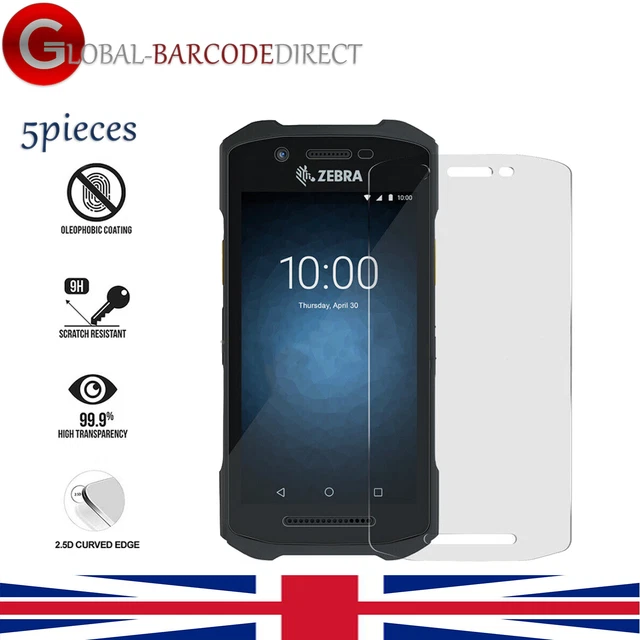 5PCS TEMPERED GLASS Screen Protector Film for Zebra TC21 TC26 TC210K