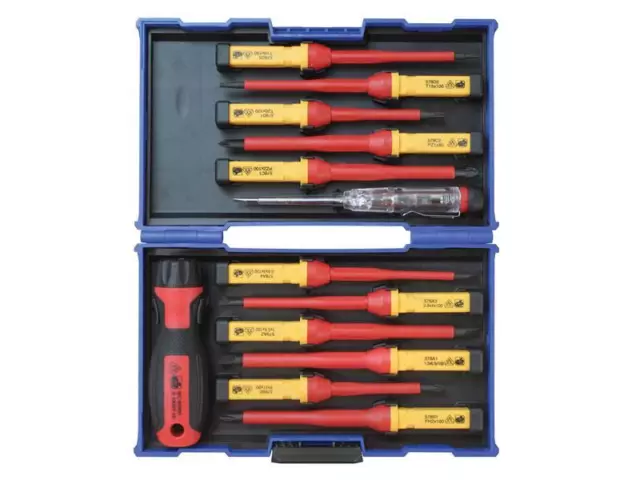 Faithfull Interchangeable VDE Screwdriver Set, 13 Pièce FAISDVDES13I 2