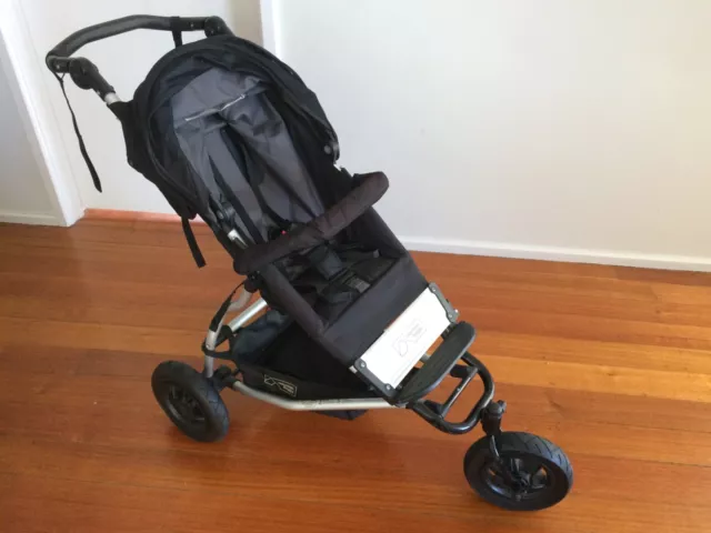 Mountain Buggy Swift Baby Pram with Carry Cot & Storm Cover