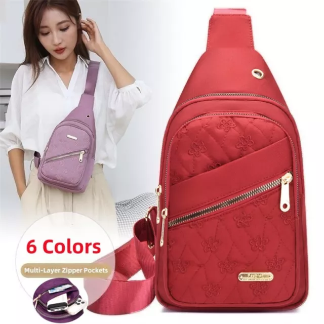 Women Small Sling Backpack Ladies Chest Pack Daypack Crossbody Bum Bag