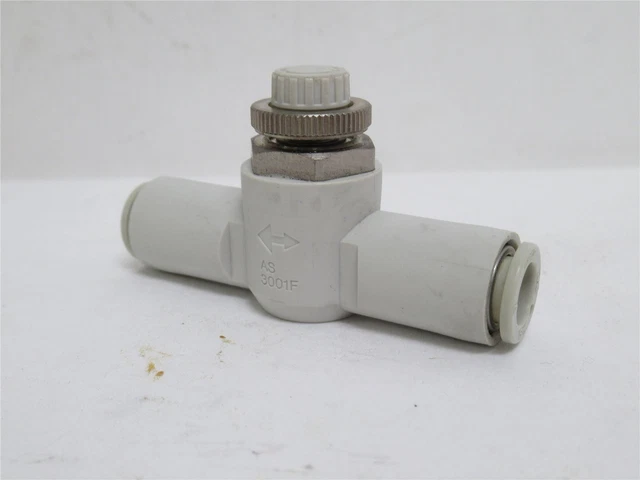 232715 Old-Stock; SMC AS2051FG Inline Manual Flow Control Valve; 5/16" PTC