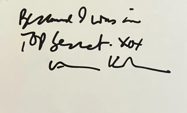 Val Kilmer Signed Autographed 4x6 Index Card Vintage