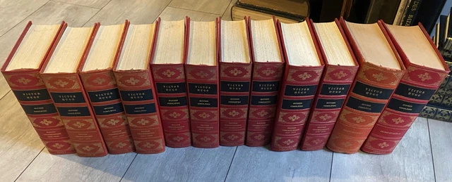 Hugo victor: Œuvres complètes 12 volumes sur 18, illustrés, club français