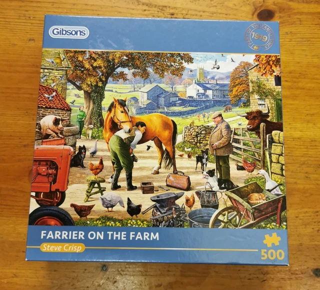 FARRIER ON THE Farm by Steve Crisp, a 500 Piece Jigsaw Puzzle made by ...